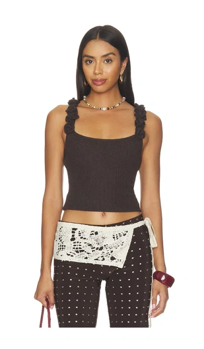 Heartloom Marone Top In Brown