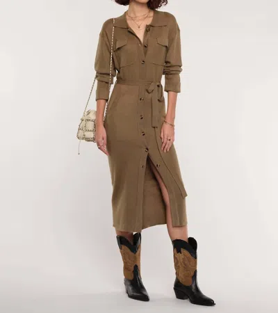 Heartloom Melina Cardi Dress In Olive In Multi
