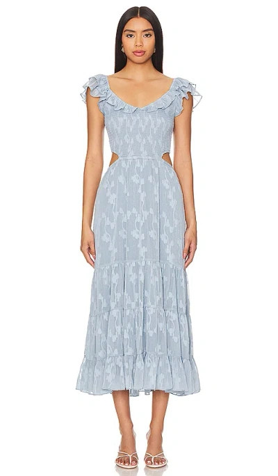 Heartloom Midi-kleid Kristi In Baby Blue