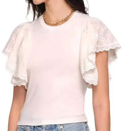 Heartloom Monica Top In White In Beige
