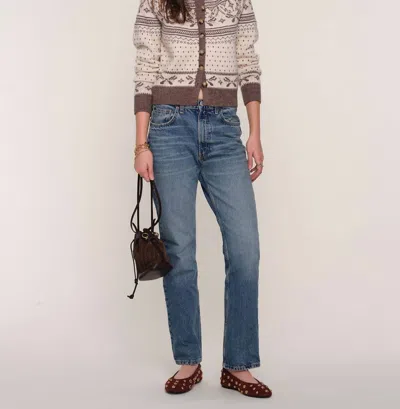 HEARTLOOM MORRIE FAIR ISLE KNIT CARDIGAN IN SNOW