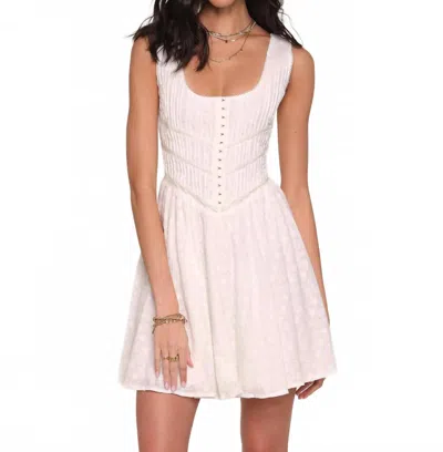 Heartloom Nathaile Embroidered Mini Dress In Eggshell In Multi