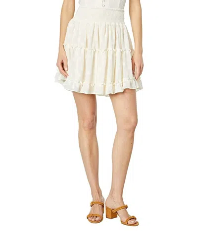 Heartloom Nile Skirt Women White Tiered Smocked Ruffle Hem A-line Sgn1602