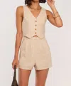Heartloom Oliver Romper In Bisque In Beige