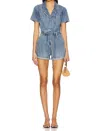 Heartloom Olivia Romper In Ocean In Blue