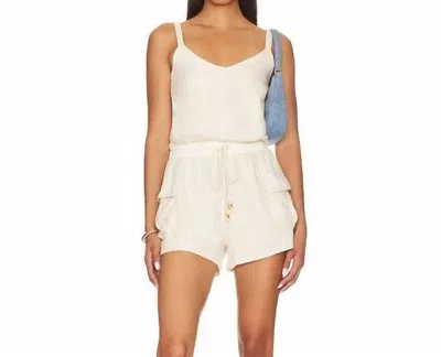 Heartloom Opal Romper In Putty In Red