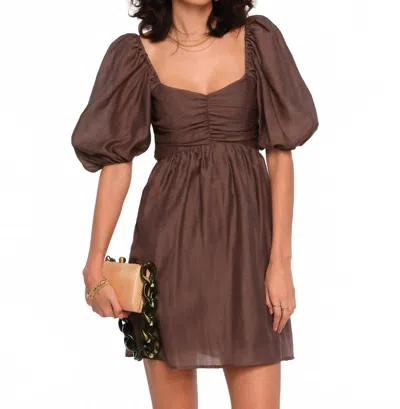 Heartloom Orion Mini Dress In Espresso In Brown