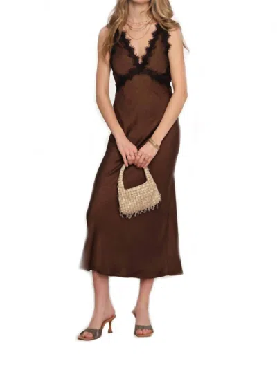 Heartloom Othello Midi Dress In Coco In Brown