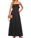 Heartloom Owen Strapless Maxi Dress In Black In Black