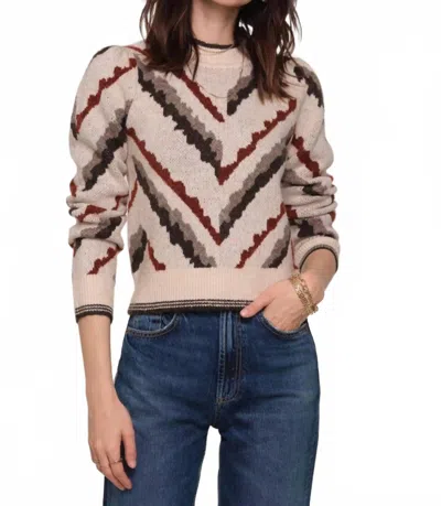 Heartloom Paloma Crew Neck Sweater In Beige In White