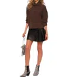 Heartloom Pauline Sweater In Espresso In Brown