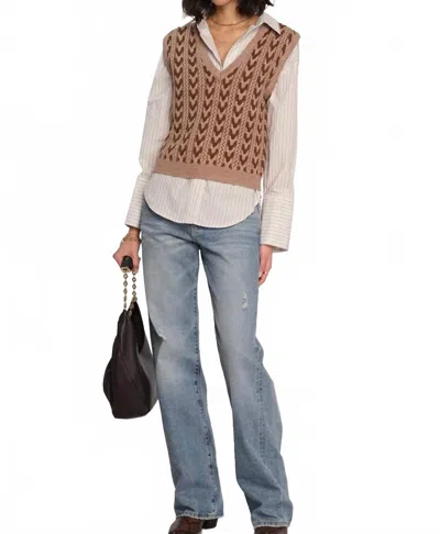 HEARTLOOM PHOENIX SWEATER VEST IN MOCHA