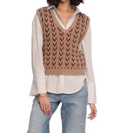 Heartloom Phoenix Vest In Tan In Multi