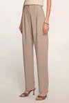 Shop Heartloom Pleated Front Trouser In Beige