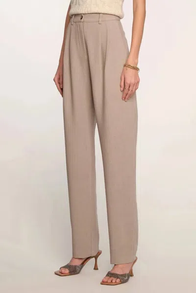 Heartloom Pleated Front Trouser In Beige