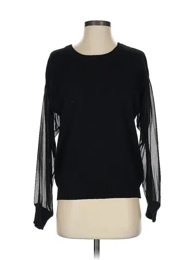 Pre-owned Heartloom Pullover Sweater In Black