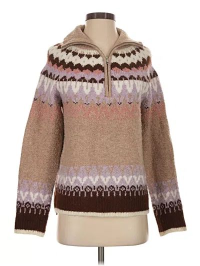 Pre-owned Heartloom Pullover Sweater In Brown