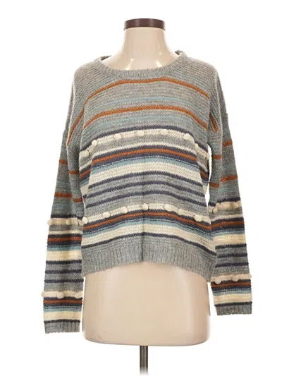 Pre-owned Heartloom Pullover Sweater In Gray