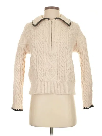 Pre-owned Heartloom Pullover Sweater In Ivory
