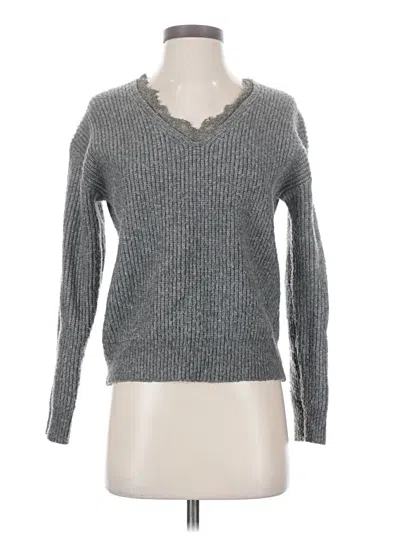 Pre-owned Heartloom Pullover Sweater In Silver