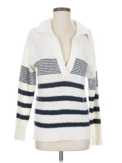 Pre-owned Heartloom Pullover Sweater In White