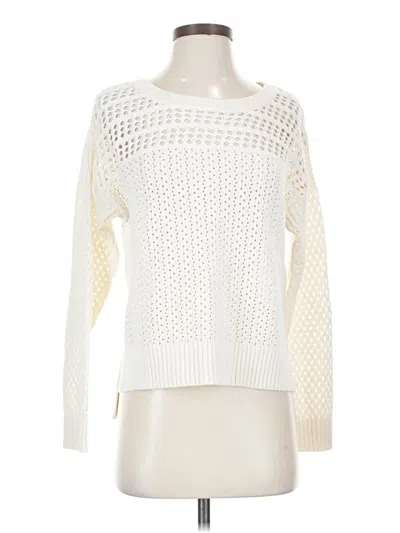 Pre-owned Heartloom Pullover Sweater In White