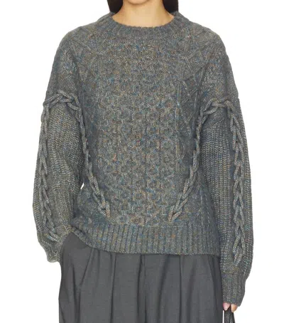 Heartloom Raven Sweater In Olive In Grey