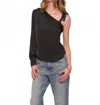 Heartloom Reyna Symmetric Shoulder Top In Black In Black