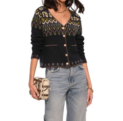 Heartloom Rima Cardigan In Green Multi