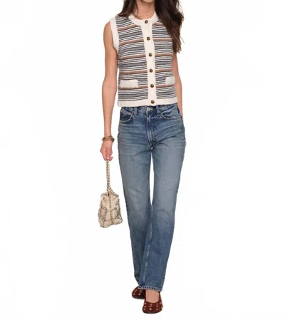 Heartloom Rossi Sleeveless Vest In Ivory In Multi