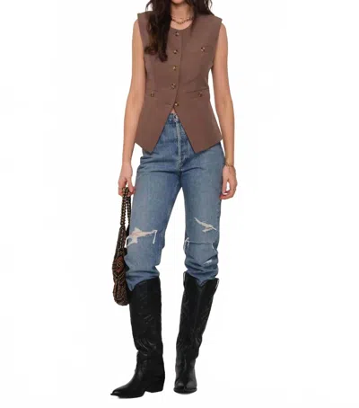 Heartloom Roxanne Vest In Brown