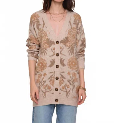 Heartloom Ryan Long Sleeves Cardigan In Cream In Nude