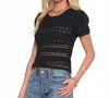 Heartloom Rye Top In Black In Black