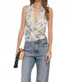 Heartloom Saba Wrap Top In Cloud In Multi