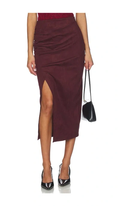 Heartloom Sampaio Skirt In Burgundy
