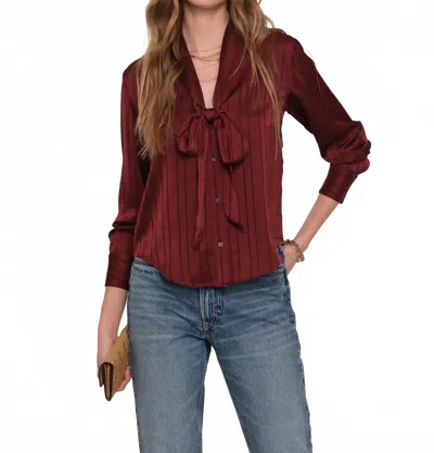 Heartloom Sawyer Top In Red In Burgundy