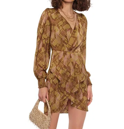 Heartloom Selita Dress In Geo In Brown