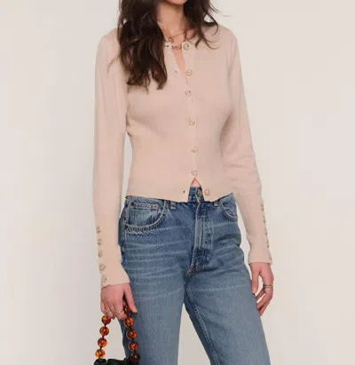 Heartloom Seurat Button Front Cardi In Beige In Neutral
