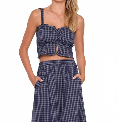 Heartloom Shawn Top In Indigo In Yellow