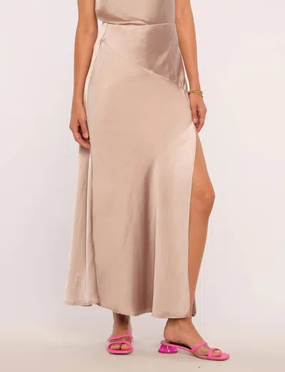 Heartloom Shayne Skirt In Taupe In Grey