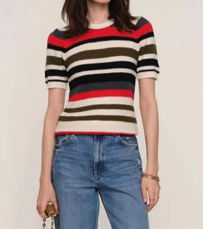 Heartloom Shellie Short Sleeve Sweater In Multi