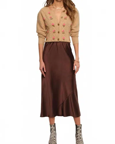Heartloom Sheridan Midi Skirt In Coco In Brown