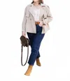 Heartloom Short Trench Coat In Tan In Neutral