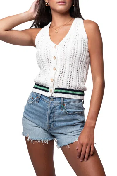 Heartloom Skylar Vest In Ivory In Multi