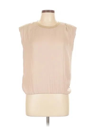 Pre-owned Heartloom Sleeveless Blouse In Brown