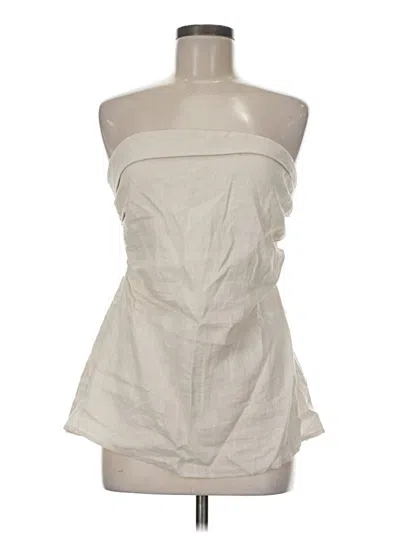 Pre-owned Heartloom Sleeveless Blouse In White