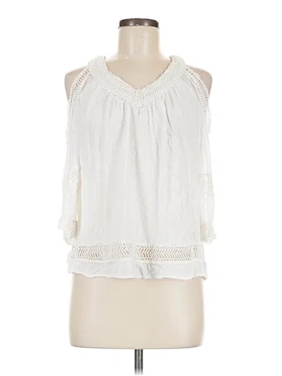 Pre-owned Heartloom Sleeveless Blouse In White