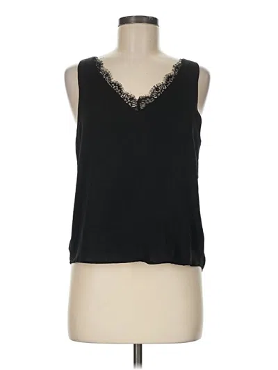 Pre-owned Heartloom Sleeveless Top Black Sweetheart Neckline Tops