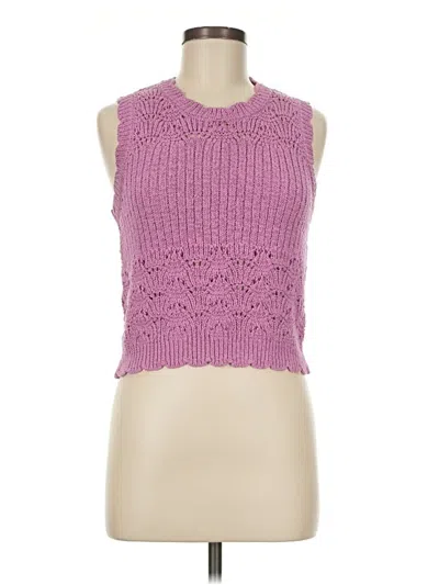 Pre-owned Heartloom Sleeveless Top Pink Halter Neckline Tops
