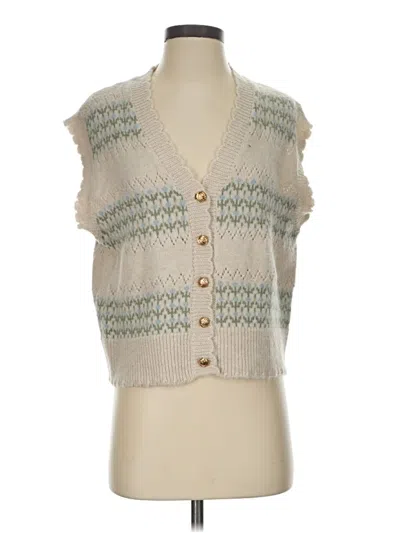 Pre-owned Heartloom Sweater Vest In Tan